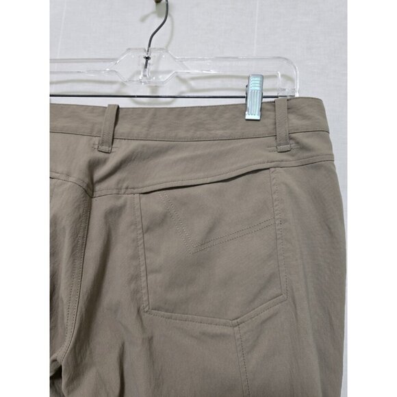 Mountain Hardwear Womens Hiking Pants Size 12 Nylon Stretch Tan Outdoors Pockets - Picture 4 of 6
